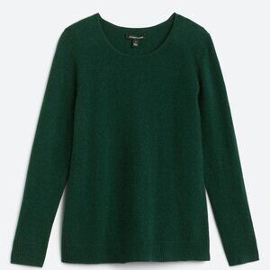 41 Hawthorn Rella Ultra Lightweight Cashmere Crewneck Sweater Dark Green L